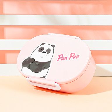 Taper para comida panda con division 650 ml -  We Bare Bears