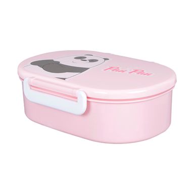 Taper para comida panda con division 650 ml -  We Bare Bears