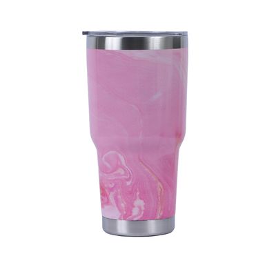 Vaso de acero tie dye 900 ml rosa -  Miniso