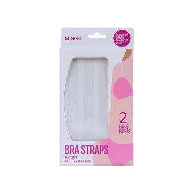 Tirantes de brasier transparentes 2 pares -  Miniso
