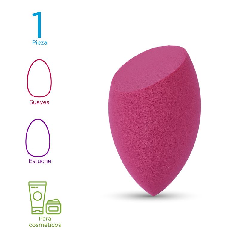 Esponja-de-maquillaje-inclinada-con-estuche-de-viaje-transparente-fucsia-Miniso-3-10765
