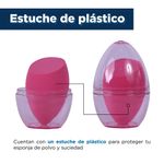 Esponja-de-maquillaje-inclinada-con-estuche-de-viaje-transparente-fucsia-Miniso-5-10765