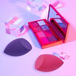 Esponja-de-maquillaje-inclinada-con-estuche-de-viaje-transparente-fucsia-Miniso-6-10765