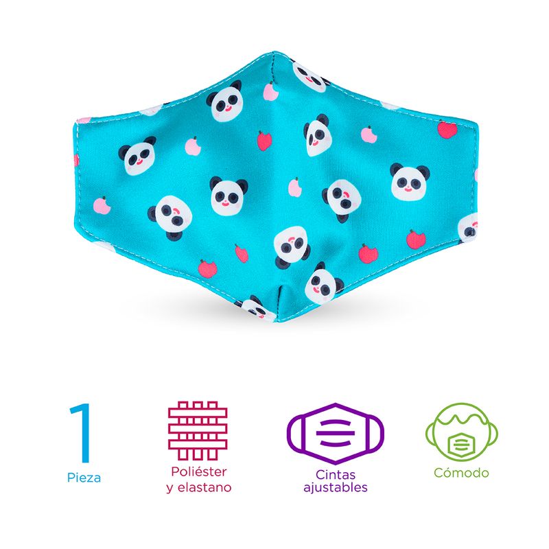 Cubrebocas-con-estampado-de-panda-para-ni-os-zoo-series-Miniso-3-5169