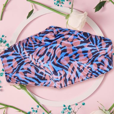 Cubrebocas para adulto lines design series azul piedra - Miniso