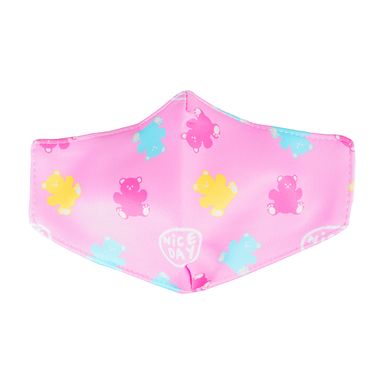 Cubrebocas con estampado de oso para niños zoo series  -  Miniso