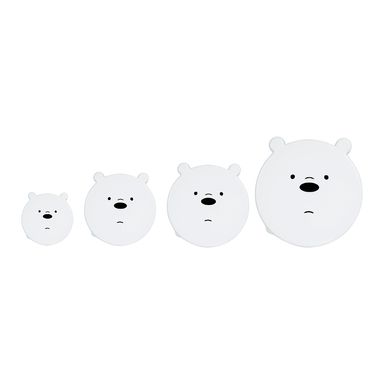 Taper de comida ice bear 4 pzas -  We Bare Bears