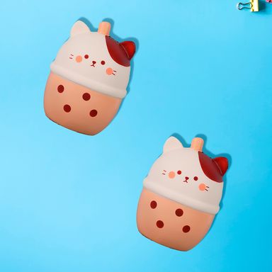 Peluche anti estres pu milk tea series gato -  Miniso