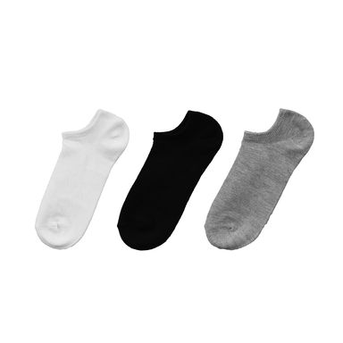 Medias para mujer miniso 3 pares negro, blanco y gris -  Miniso