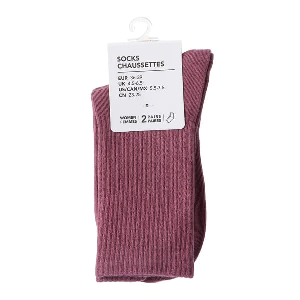 Medias-para-mujer-estilo-deportivo-de-color-solido-21-cm-colores-basicos-2-pzas-Miniso-2-9972