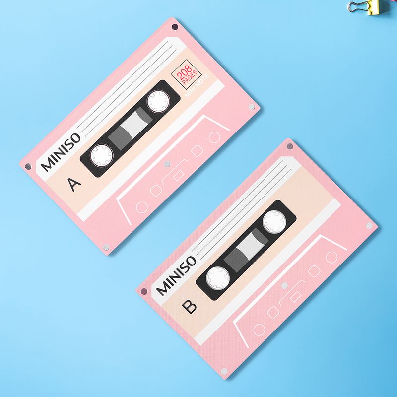 Libreta-con-dise-o-de-cassette-104-hojas-rosa-Miniso-2-6828