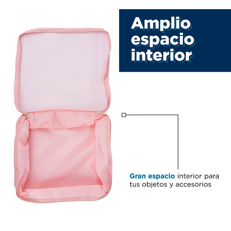 Organizador-de-viaje-plegable-4-espacios-rosa-Miniso-4-4917