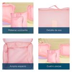 Organizador-de-viaje-plegable-4-espacios-rosa-Miniso-6-4917