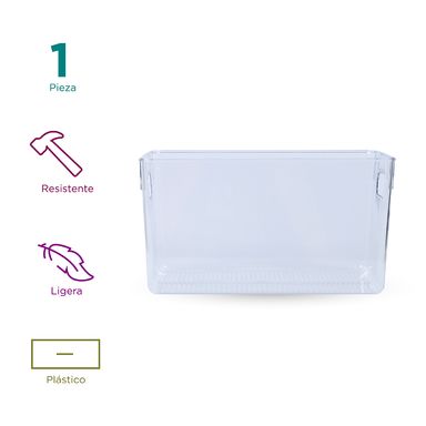 Organizador de plástico rectangular transparent series transparente L -  Miniso