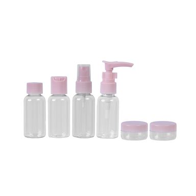 Juego de botellas de viaje rosa sparkling star series 6 piezas  -  Miniso