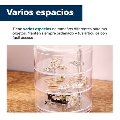 Organizador de plastico para joyas rotador - Miniso