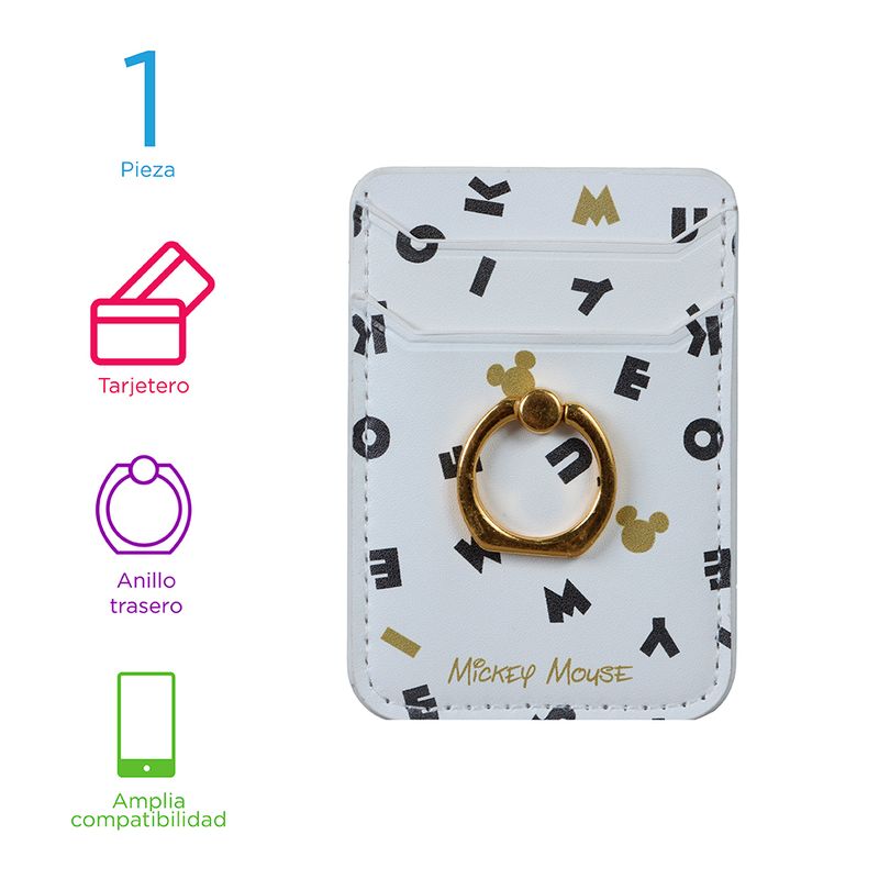 Tarjetero-para-celular-stick-on-de-mickey-letters-mickey-mouse-collection-Disney-3-10227