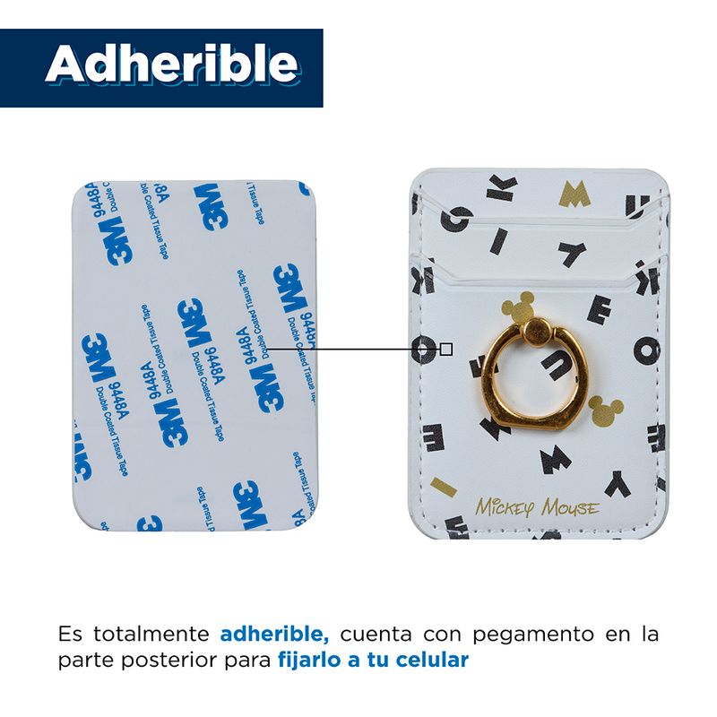 Tarjetero-para-celular-stick-on-de-mickey-letters-mickey-mouse-collection-Disney-5-10227