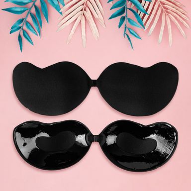 Brasier adhesivo en forma de mango copa c negro - Miniso