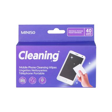 Toallas húmedas para celular 40 pzas -  Miniso