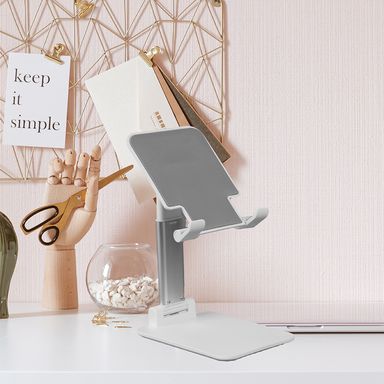 Soporte plegable de altura ajustable para tablet blanco miniso -  Miniso