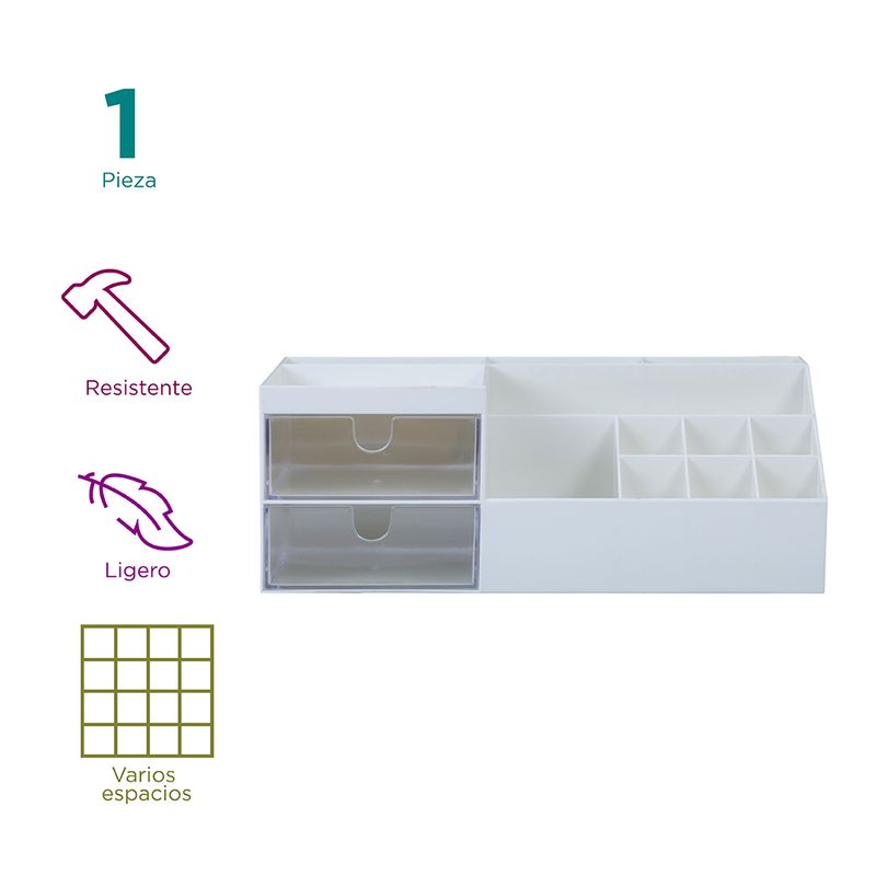 Organizador-de-almacenamiento-de-escritorio-doble-capa-minimalista-blanco-24-6x12-2x9-1cm-Miniso-3-11622