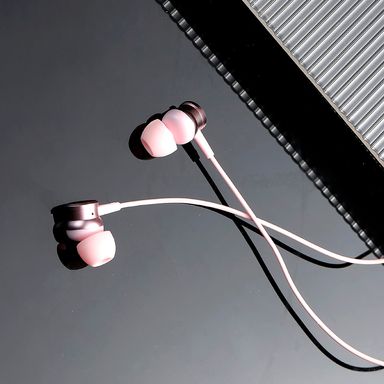 Audífono tipo c de metal oblicuo modelo s868 rosa -  Miniso