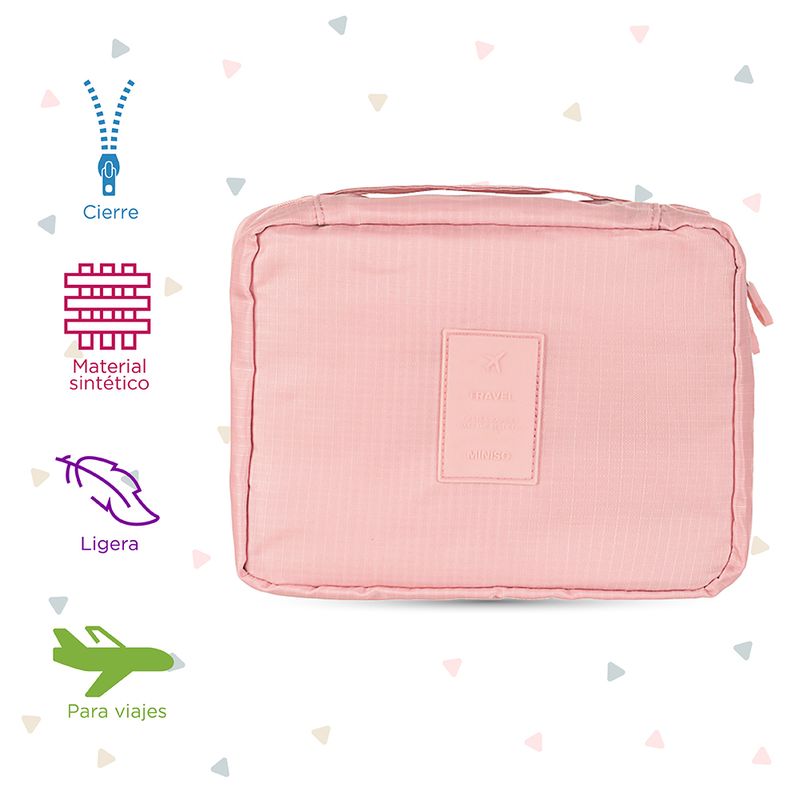 Organizador-de-viaje-sencillo-rosa-Miniso-3-3725