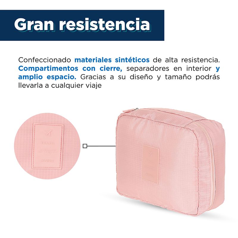 Organizador-de-viaje-sencillo-rosa-Miniso-5-3725