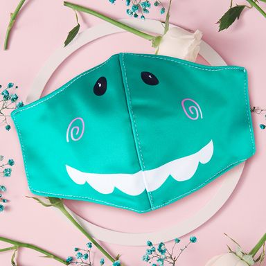 Cubrebocas con estampado de dibujos animados dinosaurio -  Miniso