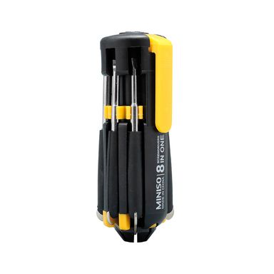 Desarmador multifuncional con luz amarillo -  Miniso