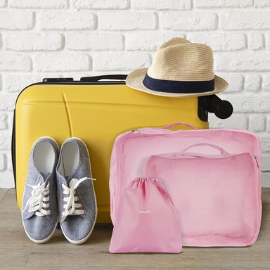 Organizador de viaje minigo 3.0 de ropa 3 piezas rosa 43x12x32cm -  Miniso