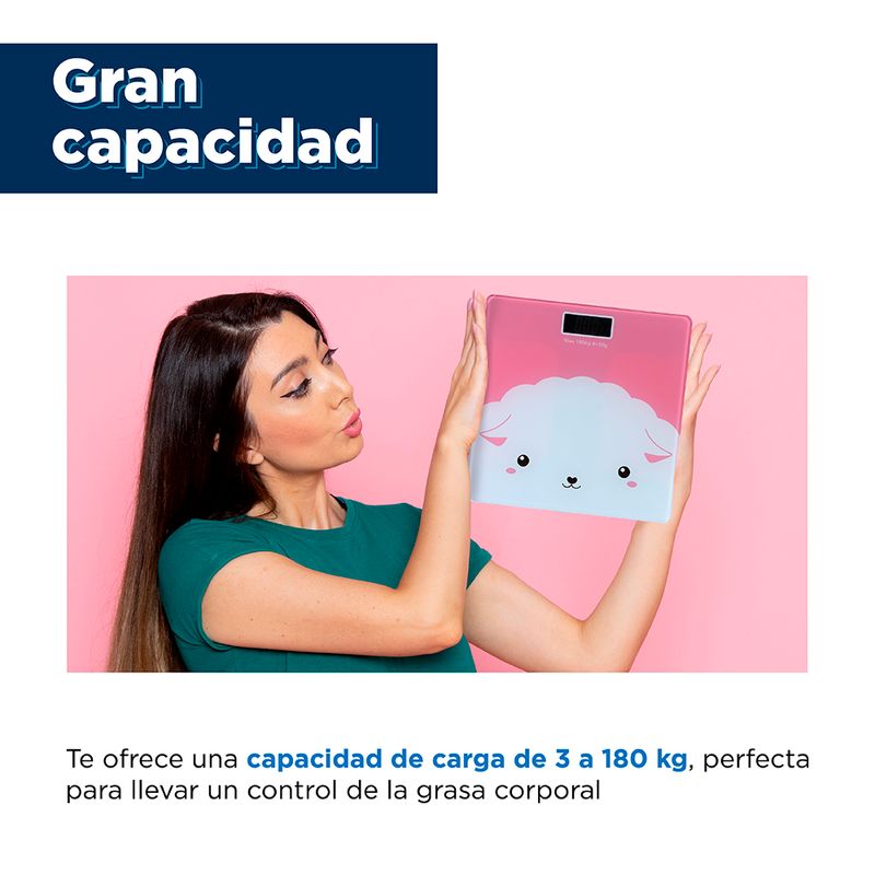 Balanza-de-cristal-templado-para-peso-corporal-rosa-26cm-oveja-Miniso-5-10622
