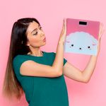 Balanza-de-cristal-templado-para-peso-corporal-rosa-26cm-oveja-Miniso-9-10622