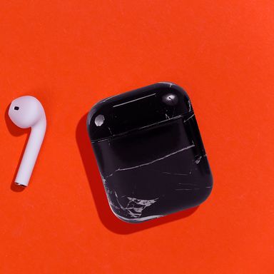 Estuche para airpods 2 colección mármol (negro) - Miniso