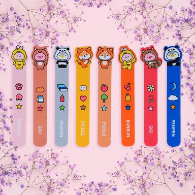 Set de limas de uñas animal cosplay day 8 unds mini family -  Miniso