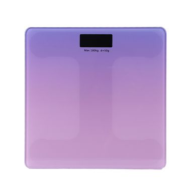 Balanza de cristal templado peso corporal rosa 26cm (degradado morado) -  Miniso