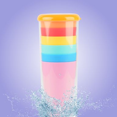 Set de tazas portátil coloridas 6 pzas -  Miniso