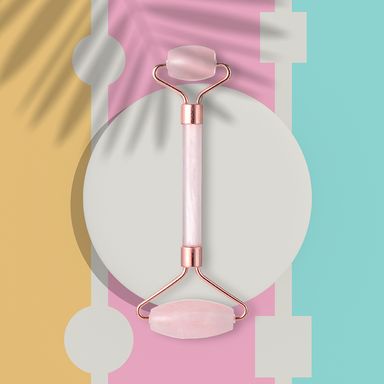 Rodillo de jade rosa de doble cabeza -  Miniso