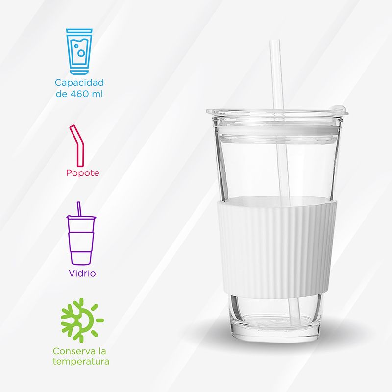 Vaso-de-vidrio-con-sorbete-y-protector-de-silicona-blanco-460-ml-Miniso-3-11792