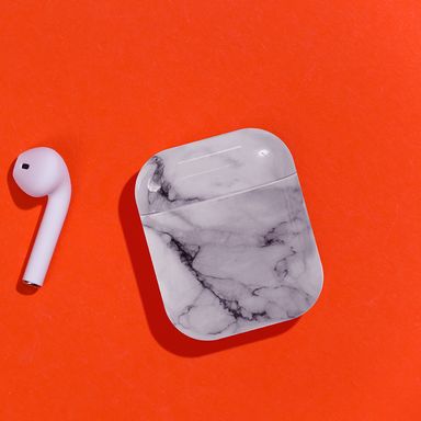 Estuche para airpods 2 colección mármol (blanco) - Miniso