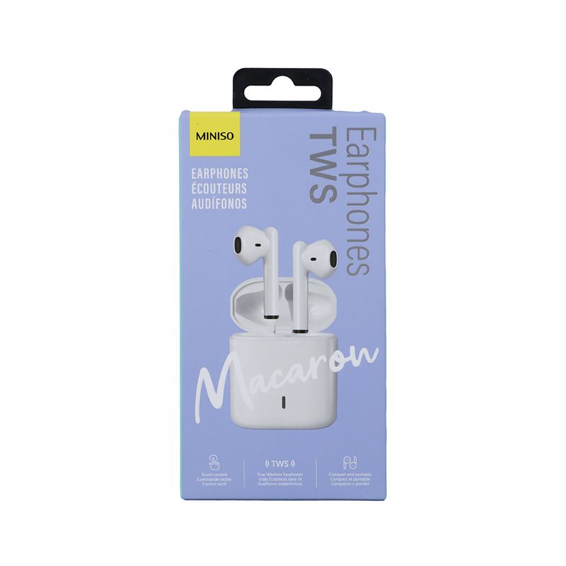 Auriculares-macaron-half-in-ear-tws-modelo-s88-blanco-miniso-Miniso-9-10846