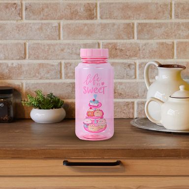 Tomatodo de plastico mini family bunbun 1L rosa 9.3x9.3x22 cm -  Miniso