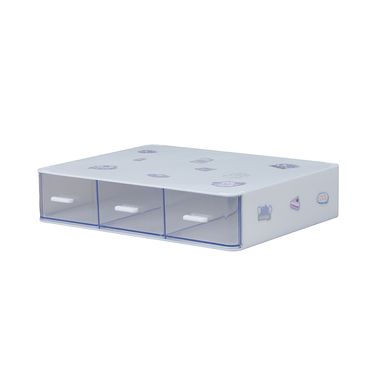Organizador apilable con 3 cajones 16.7x7.8x23 cm -  Miniso