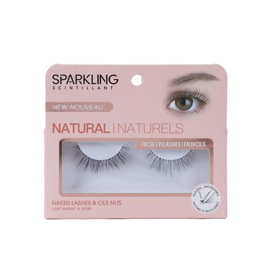 Pestañas postizas de aspecto natural sparkling star series 1 par 01 - Miniso