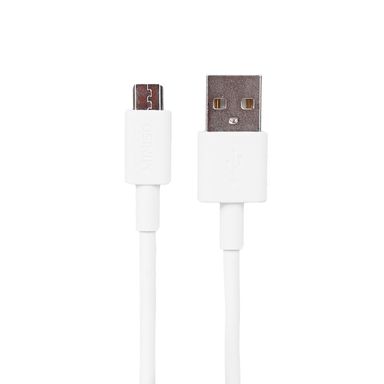 Cable de datos android tpe flexible 2.4a 1m blanco -  Miniso