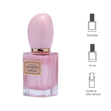 Esmalte para uñas rosa metálico 15ml -  Miniso
