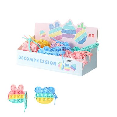 Monedero de silicon miniso animalitos anti estres -  Miniso