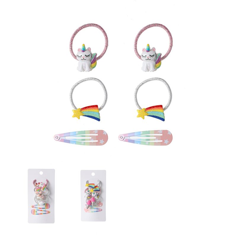 Set-infantil-de-accesorios-para-cabello-unicornios-y-arcoiris-miniso-Miniso-1-12263