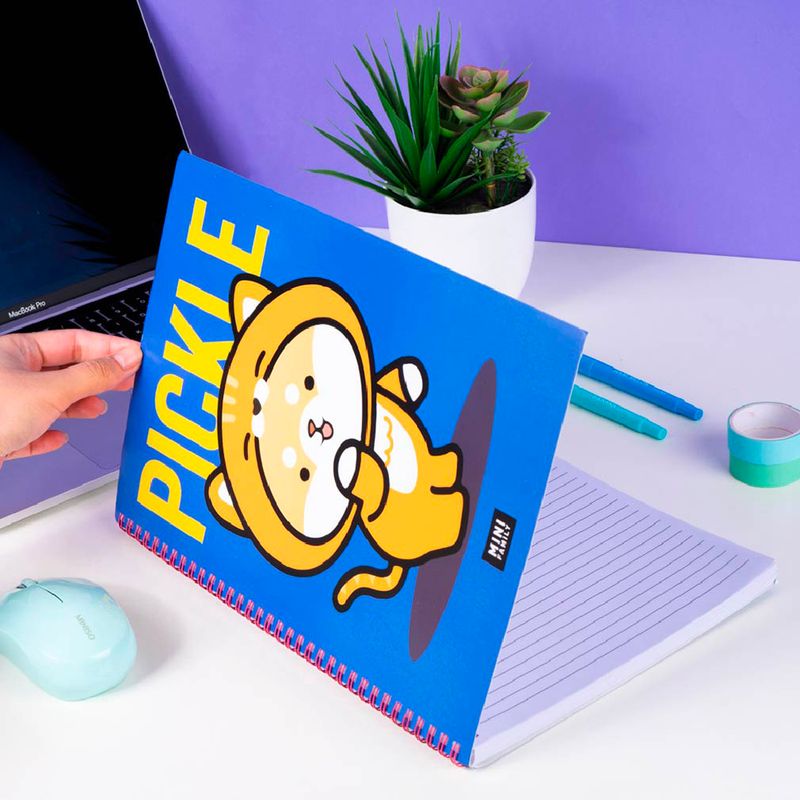 Libretas-y-cuadernos-A4-mini-family-animal-cosplay-series-pickle-libro-de-alambre-100-hojas-Miniso-4-11596